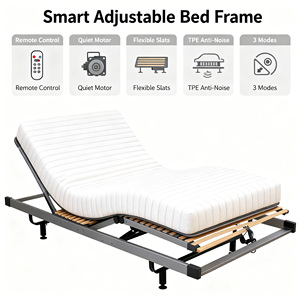 Rangka Tempat Tidur Elektrik Jerman OKIN Motor Remote <span class=keywords><strong>Control</strong></span>, Tempat Tidur Elektrik Single/Double dengan Fungsi Pengangkat Cerdas, Smart Adjustable Bed Frame - Product Image 2