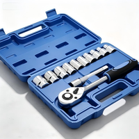Kit d'outils à cliquet miniature 46 pièces en acier au carbone OEM à faible MOQ, avec mallette rigide, pour l'entretien de vélos et les appareils ménagers