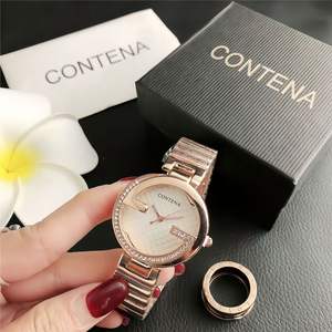 Montre de luxe pour femme, nouvelle mode, mouvement quartz, acier inoxydable, personnalisée, avec cristaux, étanche. - Product Image 6