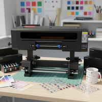 Imprimante UV XP600 Epson I1600 pour étiquettes transparentes en cristal, machine d'impression d'autocollants UV DTF