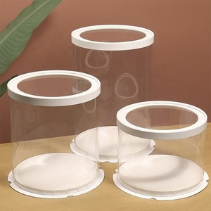 Bán Buôn Hộp Trắng Trong Suốt Tốt Nhất Giá Rẻ Hộp Bánh Tròn Tùy Chỉnh Hộp Bánh Chất Lượng Cao - Product Image 2