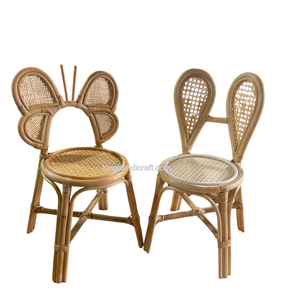 Silla de Ratán Hecha a Mano para Niños, Estilo Boho, Muebles Infantiles para Fiestas de Cumpleaños y Accesorios para Fotos - Product Image 3