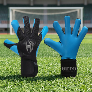 Custom Latex Goalkeeper Gloves Adult Professional Soccer Goalkeeper Gloves Top Quality Gloves - Product Image 2