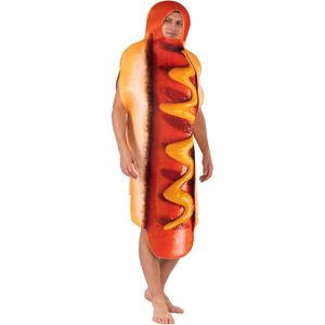 SINSEN ชุดฮอทดอกผู้ใหญ่สำหรับทุกเพศฮาโลวีนชุดแฟนซีปาร์ตี้ชุดผู้ชายผู้หญิงคาร์นิวัลคอสเพลย์ - Product Image 2