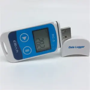 Logger de dados de temperatura medição e gravação logger de dados de uso único RC-5