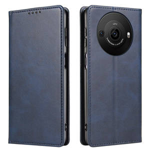 Étui en cuir de veau pour Sharp Aquos R9 R8 Pro /Sense 9 8 7 6/Wish 4 3/Flèches WE2 - Product Image 1