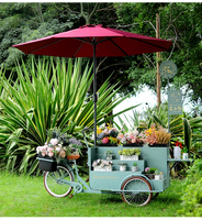 Modellen van op maat gemaakte, verplaatsbare bloemenkarren voor tentoonstellingen, decoratieve auto's, creatieve displays en promotionele karren