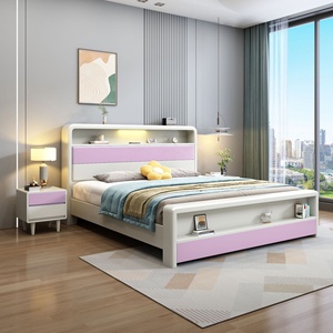 Vendita calda per bambini mobili per camera da letto in legno duro all'ingrosso letto matrimoniale set king size disegni <span class=keywords><strong>letti</strong></span> <span class=keywords><strong>matrimoniali</strong></span> in legno - Product Image 5