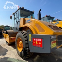 مدحلة اهتزازية أحادية الأسطوانة XCMG XS143J مستعملة موثوقة بوزن 14 طن لدمك التربة في أعمال الطرق السريعة متوفرة في المخزون