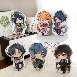 หมอนอิงอนิเมะน่ารัก 35 แบบ ขนาด 45 ซม. จากเกม Genshin Impact ตัวละคร Xiao, Zhongli, Arataki <span class=keywords><strong>Itto</strong></span>, Tartaglia ของเล่นตุ๊กตาผ้ากำมะหยี่ - Product Image 5