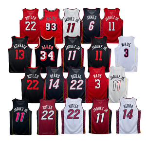 Uniformes de baloncesto profesional Miami Heat listos para enviar, camisetas de baloncesto de alta calidad de BUTLER ALLEN. - Product Image 1