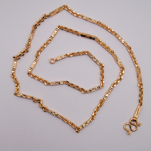 Collar de cobre de moda para mujer 18K 24K chapado en oro gargantilla cadena collar de moda fábrica al por mayor - Product Image 6