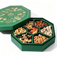 Boîte de luxe personnalisée Collations Dattes confites Fruits secs Bonbons Céréales Noix Boîte de papier d'emballage pour traiteur