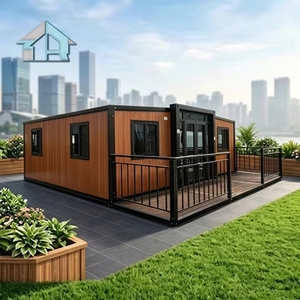 Casa Container Espandibile Prefabbricata da 20ft 40ft con Struttura Modulare in Acciaio, Mini Abitazione con 2-3 Camere da Letto per Villa, Hotel, Negozio, Appartamento - Product Image 1