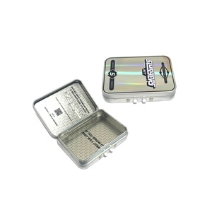 Boîte en métal rectangulaire personnalisée pour cigarettes miniatures, résistante aux enfants, petite boîte à épices CR - Product Image 1