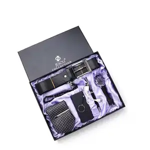 Best seller Popular Style Festival Best Gift Set for Father OEM Wallet 6pcs Gift Set Business Men's Gift