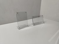 Panneau de table personnalisé en acrylique magnétique en forme de L, écologique, recyclable, résistant, avec un montage facile - Panneau d'affichage universel