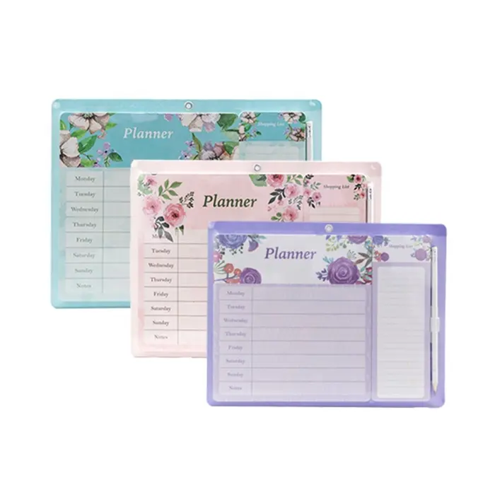 Diary Weekly Planner Monthly Notebook Magnetic Shopping List Board Notepad