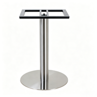 Base de table ronde contemporaine en acier inoxydable robuste D450xH720mm avec installation facile pour la maison et le bureau SMART SMT02008