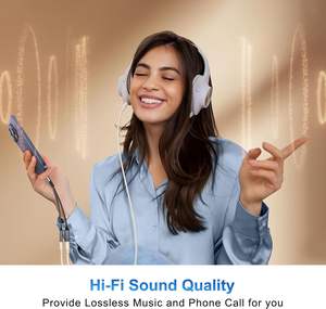 USB Cスプリッター2 in 1 USB Cヘッドフォンと充電器アダプタオーディオドングルケーブルPD 100W電話16 15 - Product Image 5