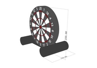 Jeu de fléchettes gonflable amusant, jeu de tir sur cible / jeu de fléchettes de football gonflable avec matériau Oxford et bon prix