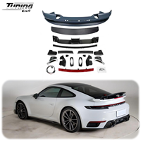Alerón Estilo Turbo SD para Porsche 911 992.1 Carrera Turbo S Turbo 2018-2024, Kit de Conversión y Mejora