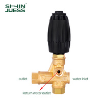 Vanne de régulation pour nettoyeur haute pression VRT3 Bypass 4500 PSI 10.5-GPM 3/8 "RESSORT NOIR