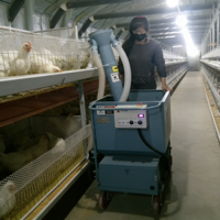 Xingdamuji Distributeur Automatique d'Aliments pour Volailles, Alimentateur de Poulets sur Batterie, Nouveau Distributeur Humide/Sec en Acier et Aluminium Tubulaire pour Animaux