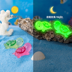 Nouveaux produits transfrontaliers Weij : <span class=keywords><strong>tortue</strong></span> mignonne éclairée la nuit, aquarium, pendentifs décoratifs DIY, accessoires et petits ornements - Product Image 3