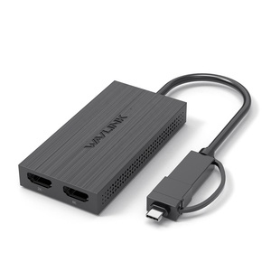 Nuovo Arrivo Wavlink UG7602HC Adattatore <span class=keywords><strong>USB</strong></span> A <span class=keywords><strong>USB</strong></span> C per Modalità Mirroring/Estensione, Splitter per Doppio Display, da <span class=keywords><strong>USB</strong></span> a HD - Product Image 1