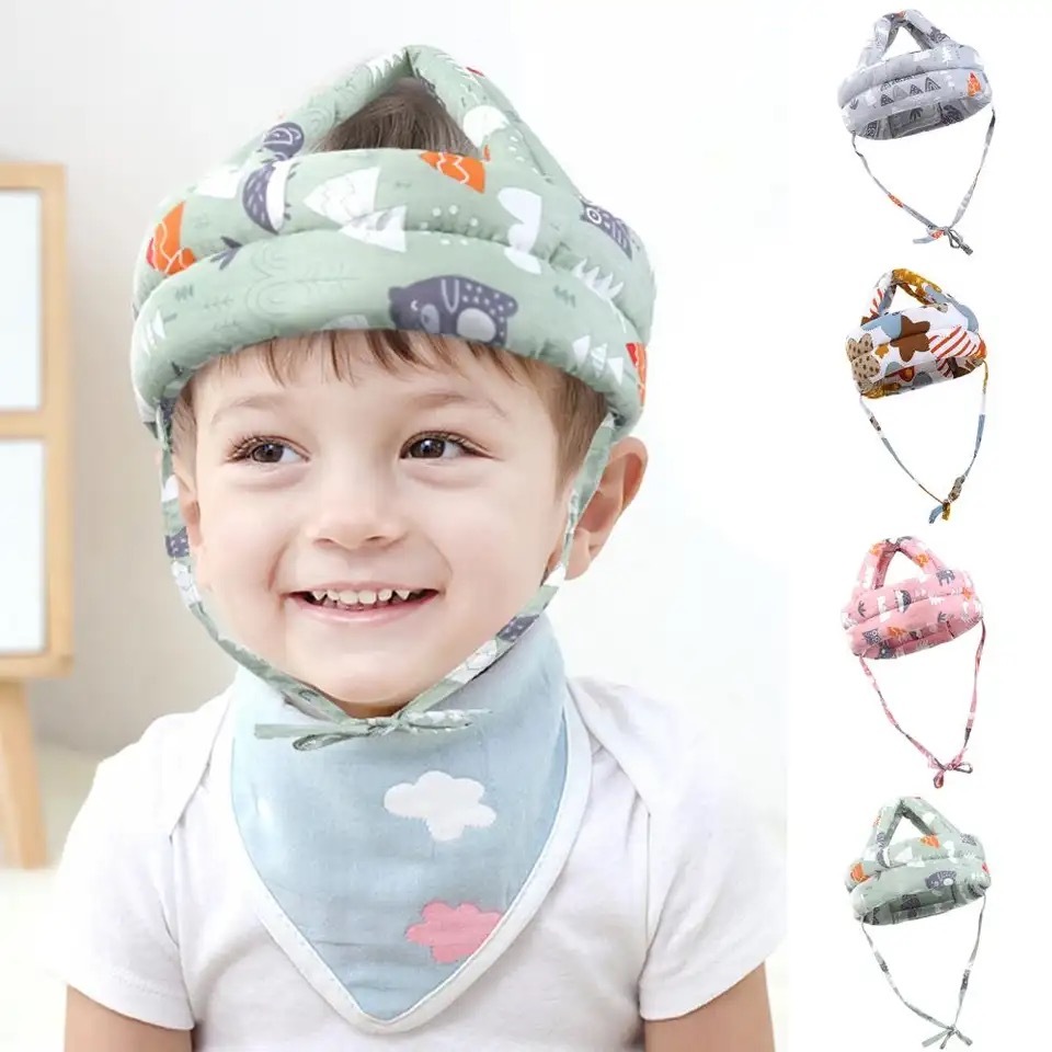 Cotton Baby Safety Helmet – Head Protector & Anti-Fall Cushion - View 2