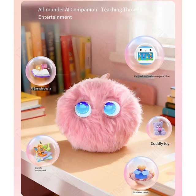 Cross-Border AI Intelligent Plush Toys Chatting Emotional Companion Robot Doll for 14+ Years Educational Birthday Gift