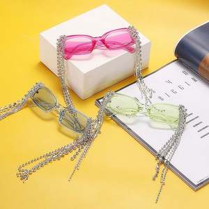 Gafas de Sol de Moda con Protección UV400 para Mujer, Gafas de Sol con Marco Pequeño y Pedrería, Gafas de Sol Rectangulares para Hombre, Gran Venta 2020 - Product Image 6