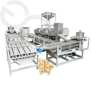 Fonte da fábrica de Linha de Produção de Processamento de Castanha de caju Peeling de Classificação Automática de Caju Que Descasca A Máquina Preço