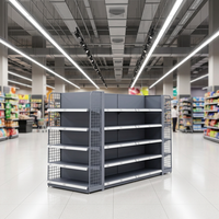 Étagère de magasin commerciale légère Jia Chuang en acier laminé à froid, en forme de L, avec revêtement en poudre époxy, pour la vente au détail