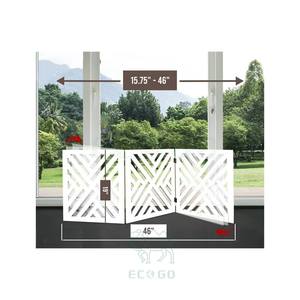 รั้วกั้นสุนัขไม้ตกแต่งแบบขยายได้ ทันสมัย เป็นมิตรกับสิ่งแวดล้อม สำหรับสุนัขขนาดเล็กถึงขนาดกลาง ทนทานและปรับแต่งได้ - Product Image 3