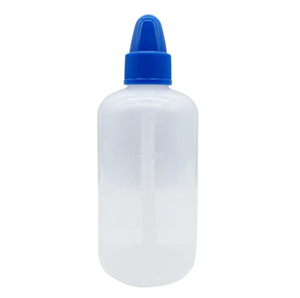Hochwertige 250ml LDPE Kunststoff Quetschbare Nasen wasch reiniger Flasche Blue Lid Bulk Großhandel - Product Image 2