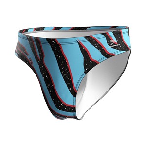 Pro <b>Men's</b> Swim Briefs with Drawstring Pool Swimwear Stretch Chlorine Resistant Custom Sublimation Printing for Training - Product Image 3
