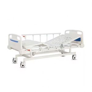 Camas de <span class=keywords><strong>hospital</strong></span> ortopédicas manuales <span class=keywords><strong>Fowler</strong></span> completas Cama manual médica de dos funciones con marco de tracción a la venta - Product Image 6