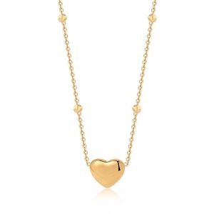 Juego de Joyería de Acero Inoxidable con Collar y Pulsera Chapados en Oro de 18k, Resistentes al Deslustre, con Colgante de Corazón, Impermeables, y Pendientes - Product Image 5