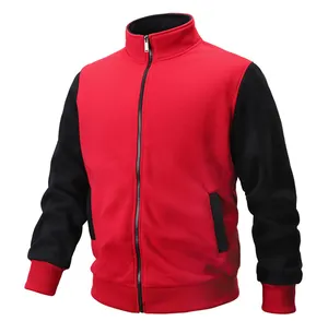 Veste de sport en polaire brossée pour homme, en coton épais, ample, pour randonnée, Camping, Logo personnalisé, vêtements d'équipe, vestes à fermeture éclair