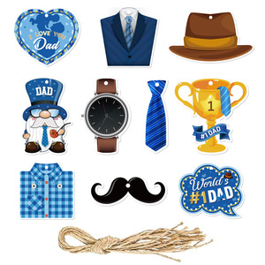 Father's Day <b>Ornaments</b> Paper Decorations Digital Printing Props For Party Decoration Sets - Product Image 5