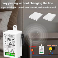 Interrupteur d'éclairage sans fil RF 433, cinétique, auto-alimenté, sans batterie, interrupteur mural, étanche IP44, portée 200 m