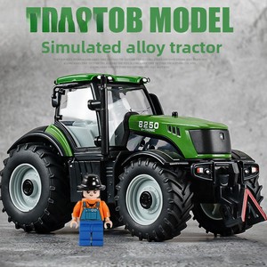Modèle de tracteur réaliste en alliage pour garçons, échelle 1:1500, commande manuelle - Product Image 5