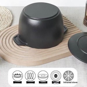 Marmite multifonction en fer forgé, <span class=keywords><strong>faitout</strong></span>, casserole, marmite à soupe, marmite à ragoût, poêle à frire, petite marmite en fer, pour la maison et l'extérieur - Product Image 5