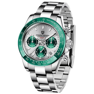 Montre multifonction étanche pour homme PAGANI, acier inoxydable, calendrier, chronographe, quartz, montre pour homme PD-1644 - Product Image 5
