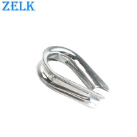 Équipement de gréage marin : Embout de câble métallique ZK01-0710, œillet en acier inoxydable ZELK, poli à l'électrolyse, impérial
