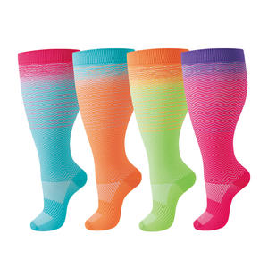 Calcetines <span class=keywords><strong>de</strong></span> Compresión para Enfermería, Tejido <span class=keywords><strong>de</strong></span> Nailon, para Hombre y Mujer, para Correr y Fitness, ODM - Product Image 3