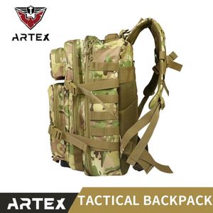 Mochila de Camuflaje de Gran Capacidad, Mochila de Montañismo de Camuflaje de 40L, Bolsa de Viaje para Exteriores, Mochila Táctica de Asalto 3P - Product Image 3