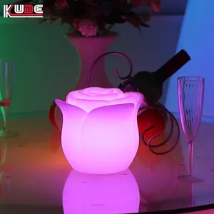 Rechargeable 16-color Change Beautiful Rose Flower Light For Party Birthday New House Decoration Light Gift For Lover And Friend